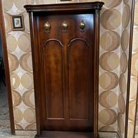 Appendiabiti da ingresso vintage in legno massello