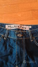 Jeans donna Manila Grace taglia 31/L blu scuro 