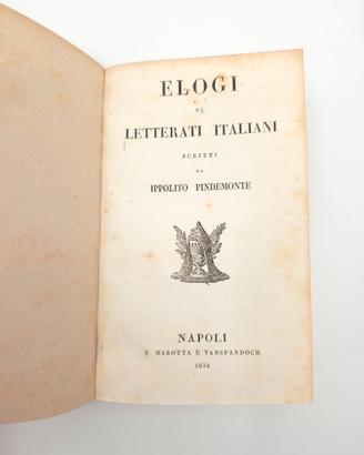 Ippolito Pindemonte Elogi Letterati Italiani 1834