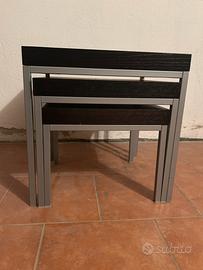 Klubbo set di 3 tavolini wenge Ikea
