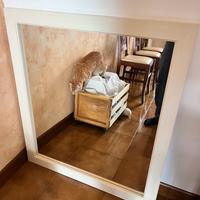 Specchio 80x90cm cornice bianca
