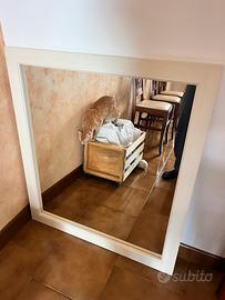 Specchio 80x90cm cornice bianca