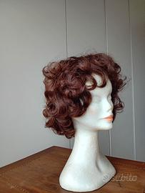 Parrucca da donna di capelli veri colore castano