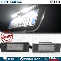 Luci Targa LED per CITROEN C3 02-09 Potente 6500K