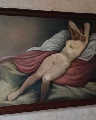 Quadro nudo sdraiato donna