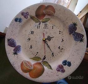 🍑PIATTO in ceramica OROLOGIO 