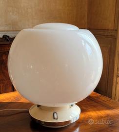 Lampada da tavolo vintage Space Age – vetro opalin
