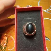 anello argento 925 ed onice nero 