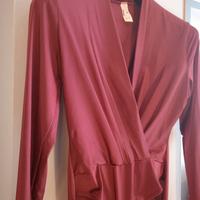 Body in jersey rosso porpora