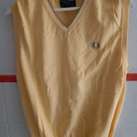 Fred Perry  gilet giallo paglierino 