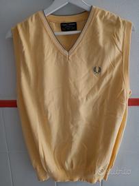Fred Perry  gilet giallo paglierino 