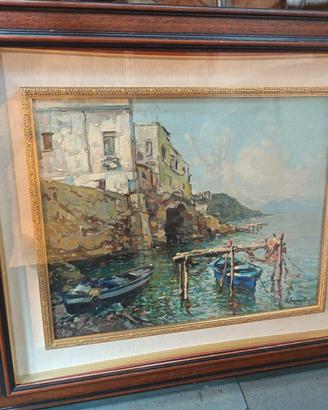 Quadro N. Canzanella Marechiaro 50x40 Vero Afffar