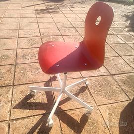 sedia scrivania in legno 