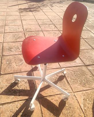 sedia scrivania in legno 