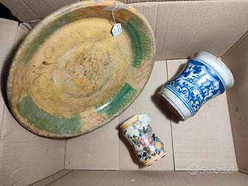 Lotto maioliche varie manifatture