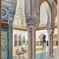 Quadro orientalista  moschea