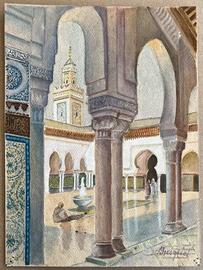 Quadro orientalista  moschea