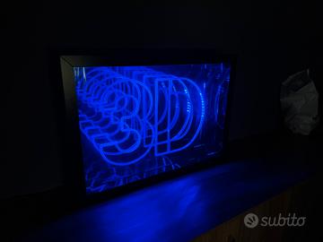 Insegna Luminosa DIESEL specchio infinito 3D