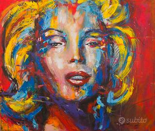Stampa digitale quadro di Marilyn Monroe 40x40cm
