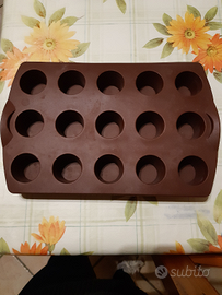 Stampo in silicone tupper mini muffin baba'