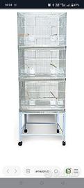 batteria di gabbia con carrello 