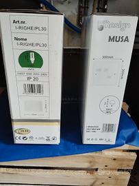 lampade e lampadari ancora imballati nuovi