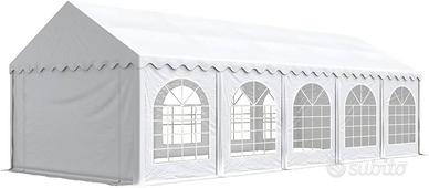 Gazebo 4x10, teli laterali con finestre