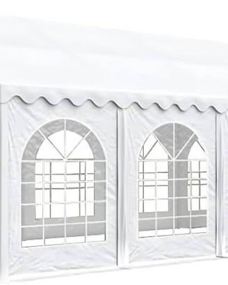 Gazebo 4x10, teli laterali con finestre
