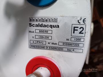 Boiler scalda acqua