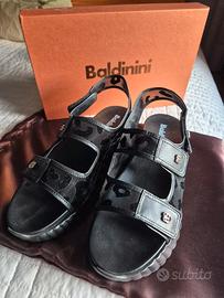 Sandalo estivo donna  maculato nero - Baldinini