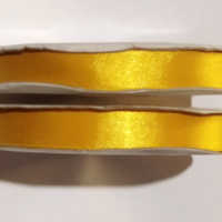 Nastro Doppio Raso 15mm Giallo - Bobina da 50 mt