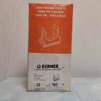 Berner clip fissatubo a scatto 32 mm (100 pezzi)
