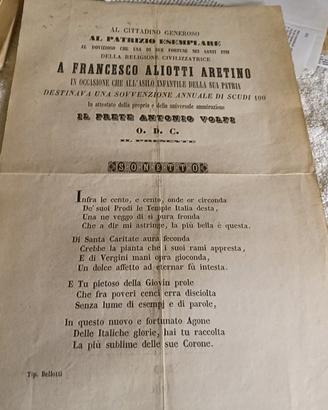locandina  a Francesco Aliotti