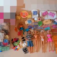 Barbie, Skipper & Ken + vestiti, accessori, mobili