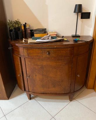 Credenza mobile a mezzaluna