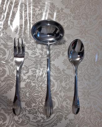 Elegante servizio di posate in acciaio inox da 75 