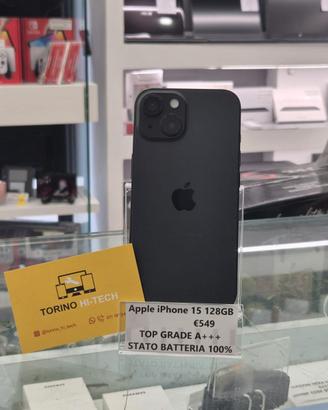 Apple iPhone 15 128GB - STATO BATTERIA 100%