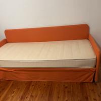 Divano letto singolo con secondo letto estraibile