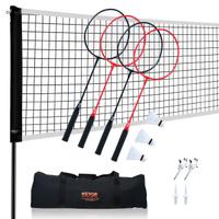 Set Rete da Badminton 4 Racchette e 3 Volani