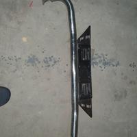 tubolare acciaio con porta targa