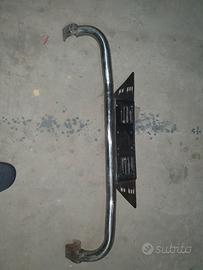 tubolare acciaio con porta targa