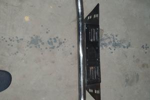 tubolare acciaio con porta targa