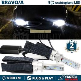 Kit Luci LED H1 per Fiat BRAVO BRAVA 1 Bianco Puro