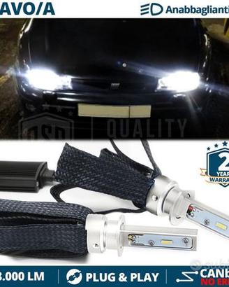 Kit Luci LED H1 per Fiat BRAVO BRAVA 1 Bianco Puro