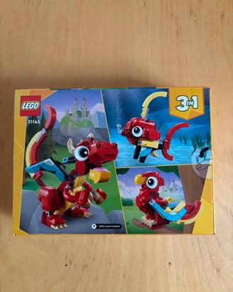 LEGO Creator 31145 3in1 Drago Rosso