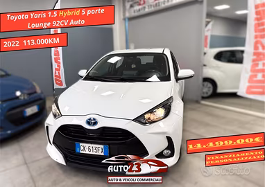 Toyota Yaris 1.5 Hybrid 5 porte Lounge 92CV Auto