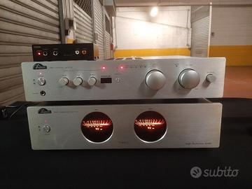 AERON PA01 PRE-AMPLIFIER + AA01 POWER AMPLIFIER 