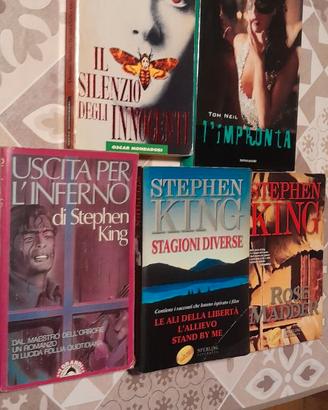 5 LIBRI D’AUTORE STEPHEN KING+IL SIL. DEGLI+L’IMPR