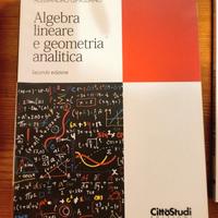 testo di Algebra  lineare e geometria  analitica 