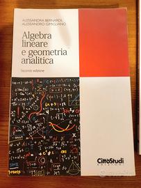 testo di Algebra  lineare e geometria  analitica 